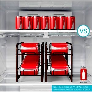 Fogein Mini Soda Can Organizer for Pantry/Refrigerator